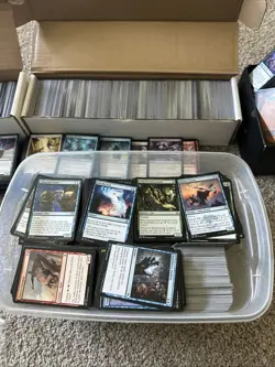 Magic The Gathering MTG Bulk Lot 21 Lbs Cards C U No Land Tokens. Commander - Image 1