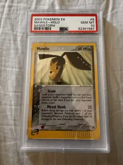 PSA 10 Mawile EX Sandstorm 9/100 Holo Pokemon Card Gem Mint POP 43 - Image 1