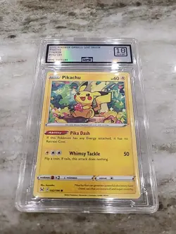 Pokemon Pikachu TCG Swsh11: Lost Origin Regular Common Card 52/196 MPE GEM/MT 10 - Image 2