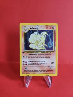 Pokemon Karte/card - Ninetales Vulnona 12/102 - Base Set Holo 1. Edition Played - Image 1