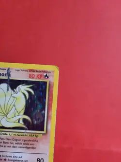 Pokemon Karte/card - Ninetales Vulnona 12/102 - Base Set Holo 1. Edition Played - Image 3