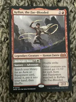 Kellan, the Fae-Blooded 230 NM/ M Wilds of Eldraine MTG - Image 1