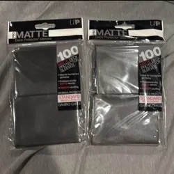 Ultra Pro Gaming Sleeves Deck Protector BLACK PRO MATTE Standard Size 100Ct Pack - Image 1