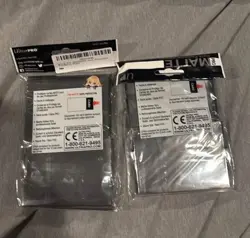 Ultra Pro Gaming Sleeves Deck Protector BLACK PRO MATTE Standard Size 100Ct Pack - Image 2