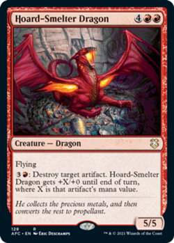Hoard-Smelter Dragon - Commander: Adventures in the Forgotten Realms #128 MTG Ma - Image 1