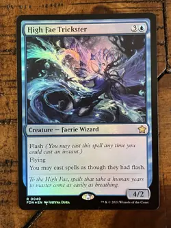 High Fae Trickster #40 Magic: The Gathering Foundations VLP Foil mtg - Image 1