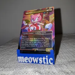 Amy Rose - RAINBOW FOIL - Magic the Gathering Secret Lair x Sonic - NM MTG - Image 1