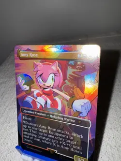 Amy Rose - RAINBOW FOIL - Magic the Gathering Secret Lair x Sonic - NM MTG - Image 3