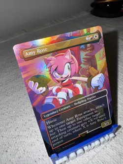 Amy Rose - RAINBOW FOIL - Magic the Gathering Secret Lair x Sonic - NM MTG - Image 4
