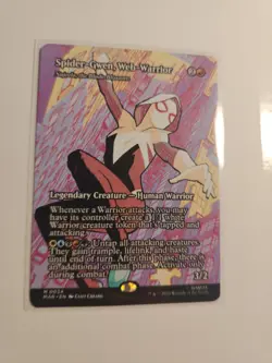 MTG Spider-Gwen Web-Warrior 0024 Borderless Mythic Marvel Spider-Man NM/M - Image 1