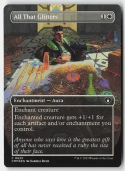 MTG - All That Glitters (Borderless) C Commander Masters 622 LP-NM FOIL - Image 1