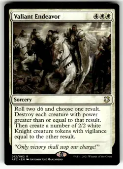 Forgotten Realms Commander Valiant Endeavor Commander/Rare - Image 1