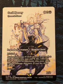 Magic MTG Final Fantasy Cecil Harvey Non Foil Borderless 0018 NM/M - Image 1