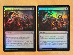 Magic the Gathering MTG 1x Strategic Betrayal Foil Tarkir Dragonstorm NM - Image 1
