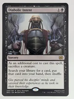 (Normal) Diabolic Intent (089) The Brothers' War NM - Image 1