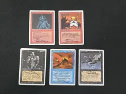 5 Revised Signed Autograph Douglas Shuler Cards Hypnotic Specter Uthden Troll. - Image 1