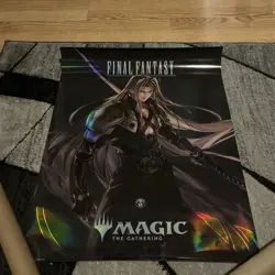 Final Fantasy Magic The Gathering Foil Poster - Sephiroth - 2025 MTG Promo - Image 1