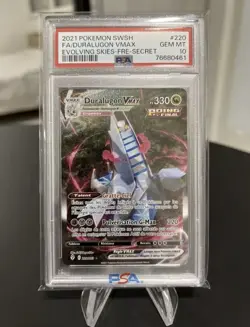 Duralugon Vmax PSA 10 FA Alternative 220/203 Evolution Celeste Carte Pokemon - Image 1