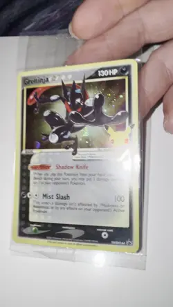 SEALED Greninja Gold Star SWSH144 Celebrations Promo Holo Pokemon Card one swirl - Image 2