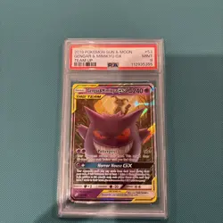 Pokemon TCG PSA 9 Gengar & Mimikyu GX Tag Team SM Team Up #53 Ultra Rare - Image 1