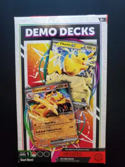 Pokemon Demo Decks Pikachu ex & Charizard ex Factory Sealed 2024 Level 1 - Image 1