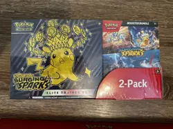 Pokemon Scarlet & Violet Surging Sparks Elite Trainer Box & Booster Bundle New! - Image 1