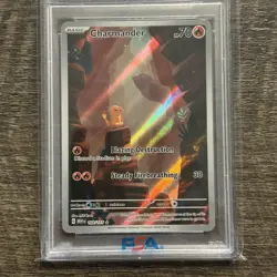 Pokemon Charmander 168 Scarlet & Violet 151 Illustration Rare IR PSA 10 Gem Mint - Image 2