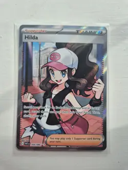 Pokemon TCG Hilda 164/086 Full Art Trainer White Flare English Edition - Image 1