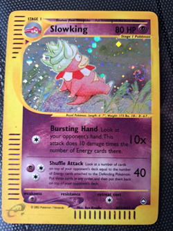 Pokemon TCG - Aquapolis Holo Slowking H22/H32 with Swirl - Image 1