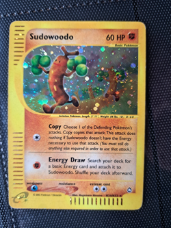 Pokemon TCG - Aquapolis Holo Sudowoodo H24/H32 - Image 1