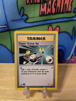 1999 Pokemon Neo Genesis First Edition Trainer Super Scoop Up 98/111 LP W Loader - Image 1