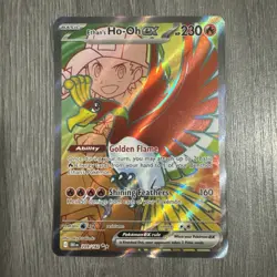 Pokemon TCG - Ethan's Ho-Oh Full Art EX 209/182 Sv10: Destined Rivals Holo - Image 1
