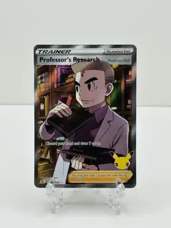🔥Pokemon TCG-Professor's Research-Full Art-024/025-Celebrations-Holo-M/NM!🔥 - Image 1