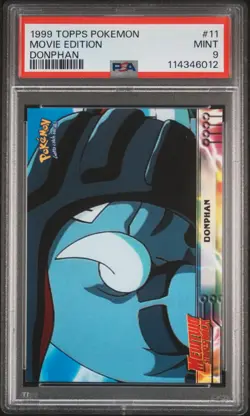 1999 TOPPS POKEMON THE MOVIE EDT DONPHAN #11 MOVIE EDITION PSA 9 - Image 1