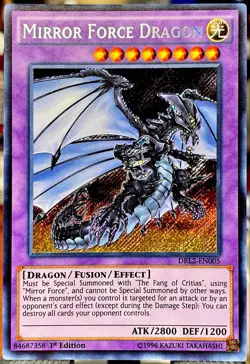 MINT 💎 Yu-Gi-Oh! - Mirror Force Dragon 2015 DRL2-EN005 Secret Rare 1st Edition - Image 1