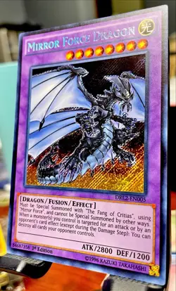 MINT 💎 Yu-Gi-Oh! - Mirror Force Dragon 2015 DRL2-EN005 Secret Rare 1st Edition - Image 3