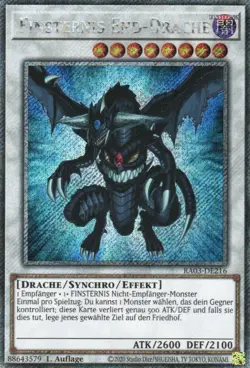 yugioh Finsternis End-Drache RA03-DE216 PLATINUM SECRET RARE DEUTSCH - Image 1