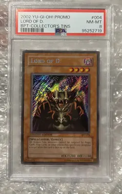 Yu-Gi-Oh! Lord of D. BPT-004 Booster Pack Tin Series Promos PSA 8 - Image 3