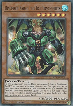 Yu-Gi-Oh! Dinomight Knight -FIGA-EN054 - Super Rare - 1st Ed - NM/M - NEW - Image 1