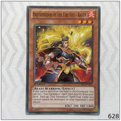 Brotherhood of the Fire Fist - Raven - CBLZ-EN022 - Common 1st Edition Yugioh - Image 1