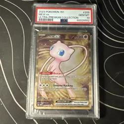 2023 Pokemon Mew ex Full Art 151 UPC Gold Metal Promo Card 205/165 PSA 10 GEM MT - Image 1