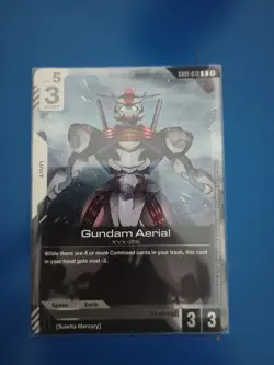 Gundam Aerial GD01-070 Gundam TCG Card Participation Promo Foil NM English - Image 1