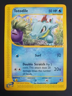 Totodile 134/165 - Expedition Base Set - Pokemon Card - Excellent Condition - Image 1