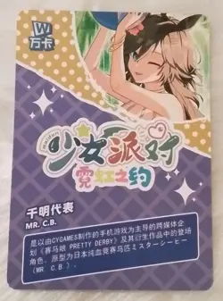 Mihono Bourbon Maiden Party Goddess ACG WAIFU Girl Holo UR Card - Image 5