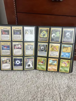Vintage/Mid Era Pokemon Card Lot with binder - Image 1