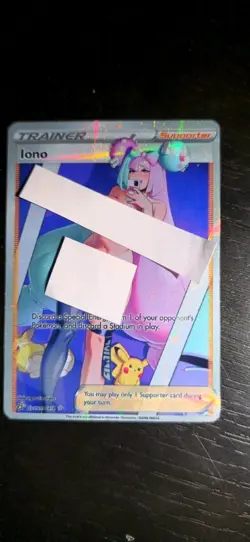 Pokemon Iono Trainer Story Anime Waifu Foil Card - Image 1
