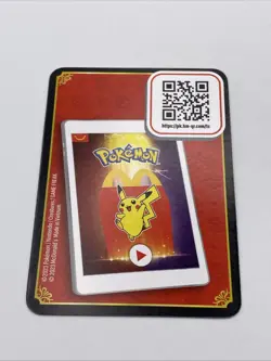 Pokemon Red Klawf McDonalds Match Battle QR Code Card 2023 - Image 2
