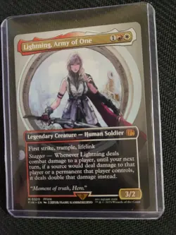 MTG Final Fantasy Lightning, Army of One Borderless Non-foil #320 NM - Image 1