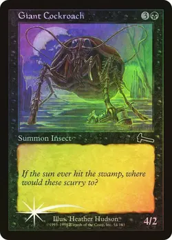 Urza's Legacy MTG FOIL Giant Cockroach Magic - Image 1