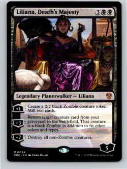 Magic the Gathering Liliana, Death's Majesty Aetherdrift Commander MTG Free Ship - Image 1